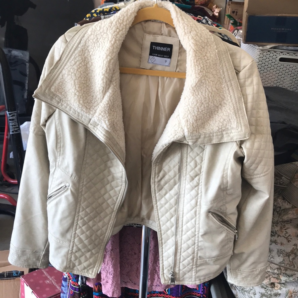 Faux leather jacket